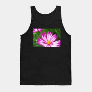 Pink and White Cosmo Tank Top